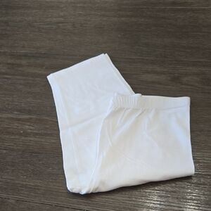 Zenana Outfitters White Stretch Leggings - Elastic Waist